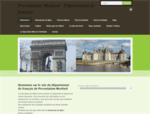 Tablet Screenshot of frenchdept.preswex.ie